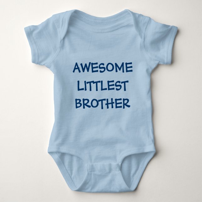 PHANTASTISCHE BROTHER Blue Baby Outfit Baby Strampler (Vorderseite)