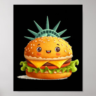 Phantastische Burger-Freiheitskostüme für US-ameri Poster