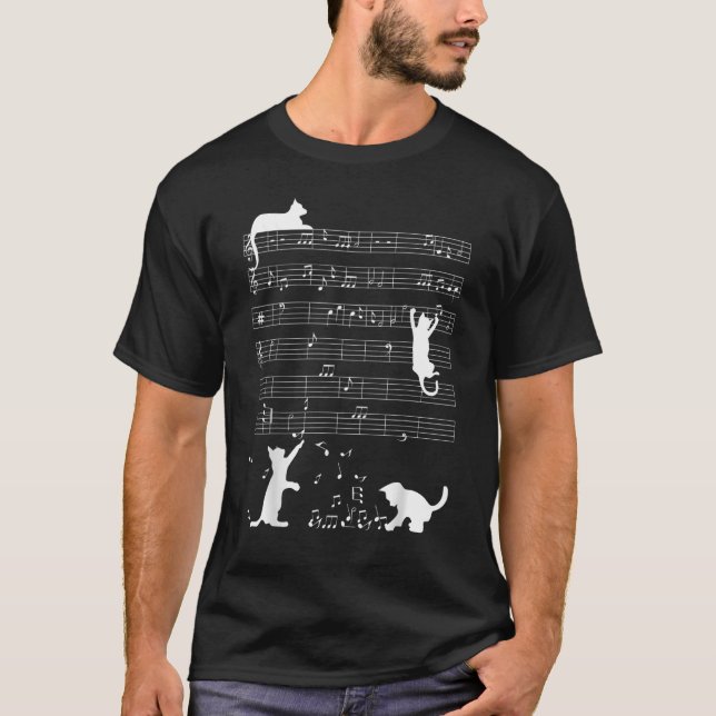 Phantastische Ca Music Musiknote Clef Musiker T-Shirt (Vorderseite)