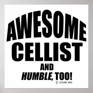 Phantastische Cellist Poster