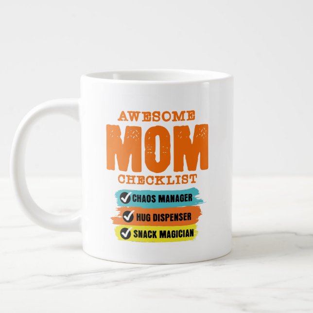 Phantastische Coole Mama Jumbo-Tasse (Links)