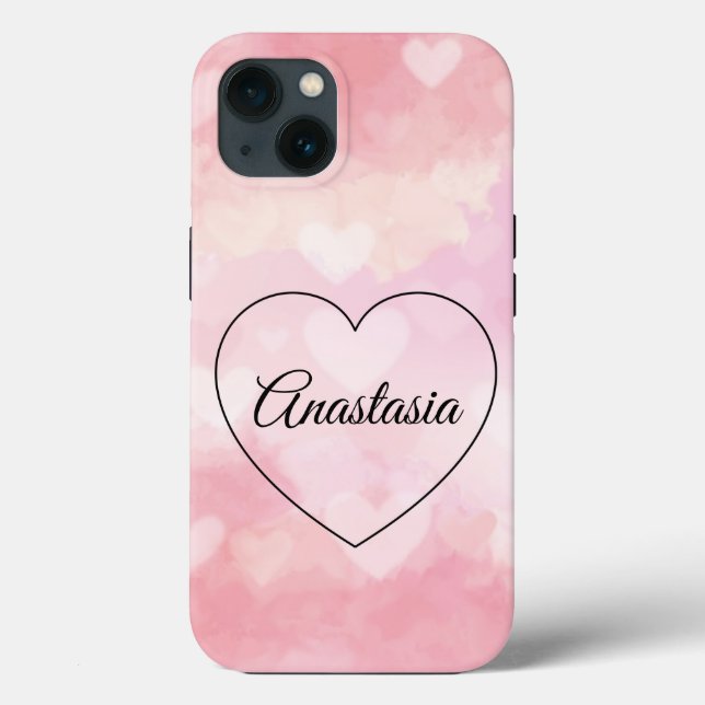 Phantastische, Coole, rosa Herz-Fall-Mate iPhone F Case-Mate iPhone Hülle (Rückseite)