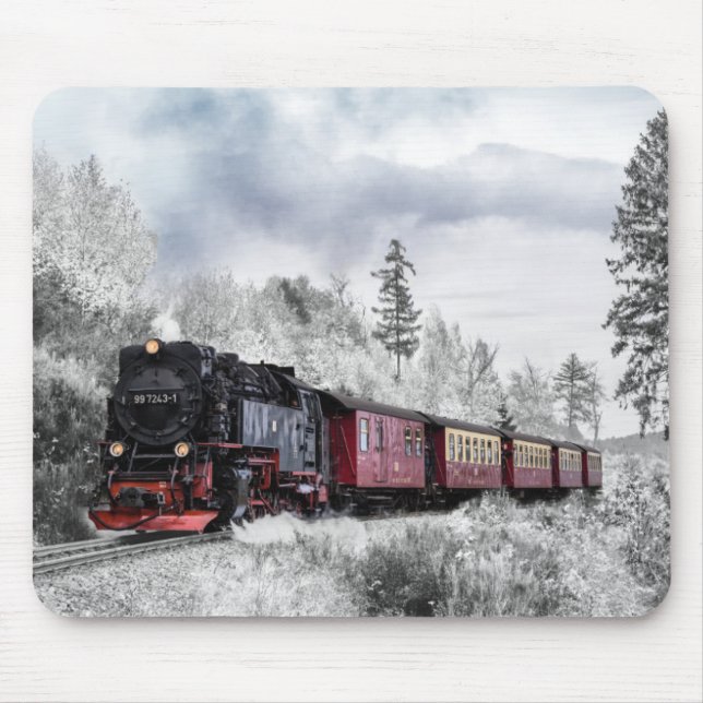 Phantastische Dampflokomotive Mousepad (Vorne)