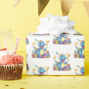 Phantastische Dinosaurier-Party Geschenkpapier