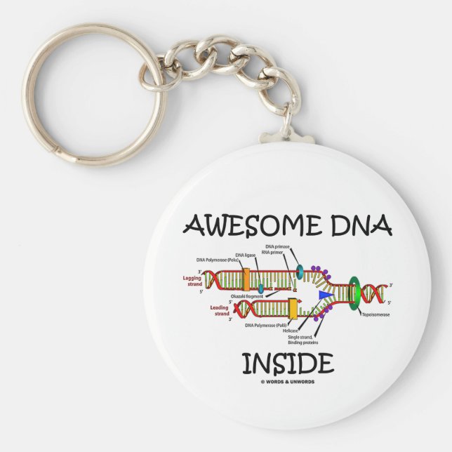 Phantastische DNA im Inneren Schlüsselanhänger (Vorne)