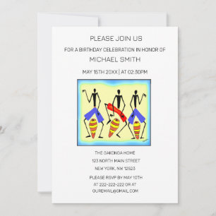 Phantastische Drumming und Celebration Geburtstag Einladung