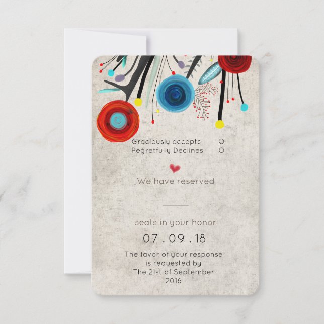 Phantastische Einladung zur Hochzeit Rupydetequila (Vorderseite)