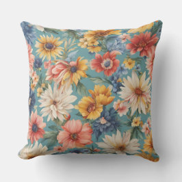 Phantastische elegante sanfte Sommer-Blume Kissen