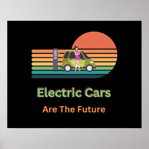 Phantastische Elektroautos sind die Zukunft Poster