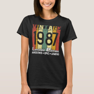 Phantastische epische Legende 1987 35. Geburtstag T-Shirt