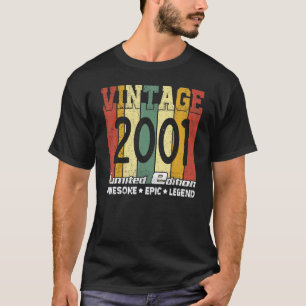 Phantastische epische Legende 2001 21. Geburtstag T-Shirt