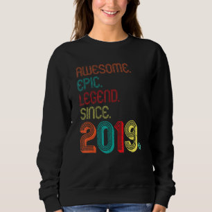 Phantastische Epische Legende seit 2019 3 Jahre al Sweatshirt