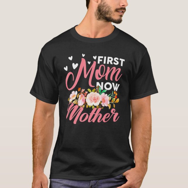 Phantastische erste Mama jetzt Mutterfamilie passt T-Shirt (Vorderseite)