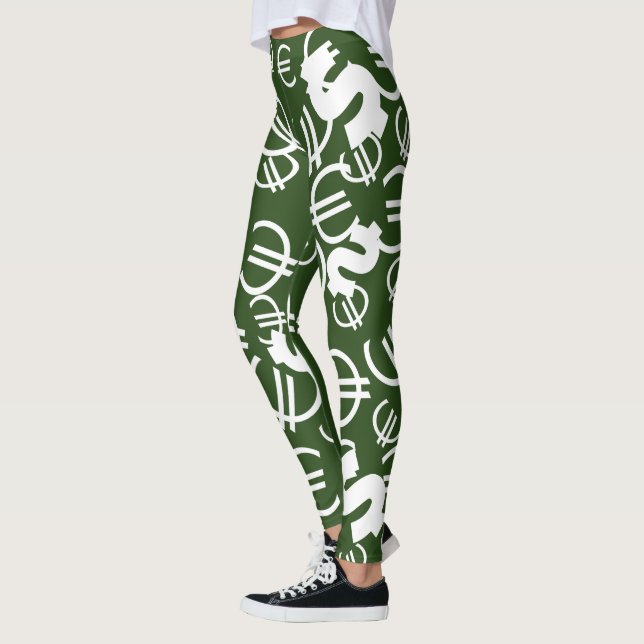 Phantastische Euro Dollars Muster Leggings (Links)