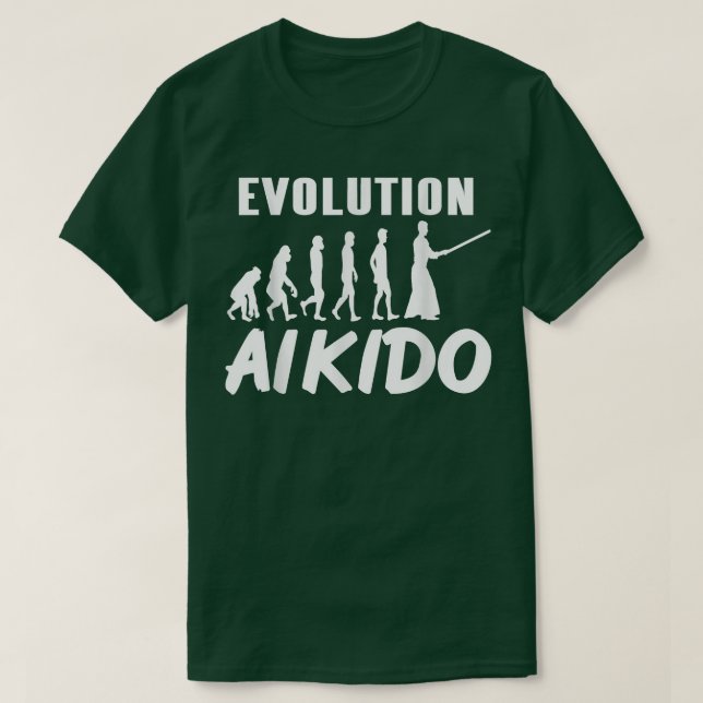 Phantastische Evolution von Aikido Cool Designs T- T-Shirt (Design vorne)