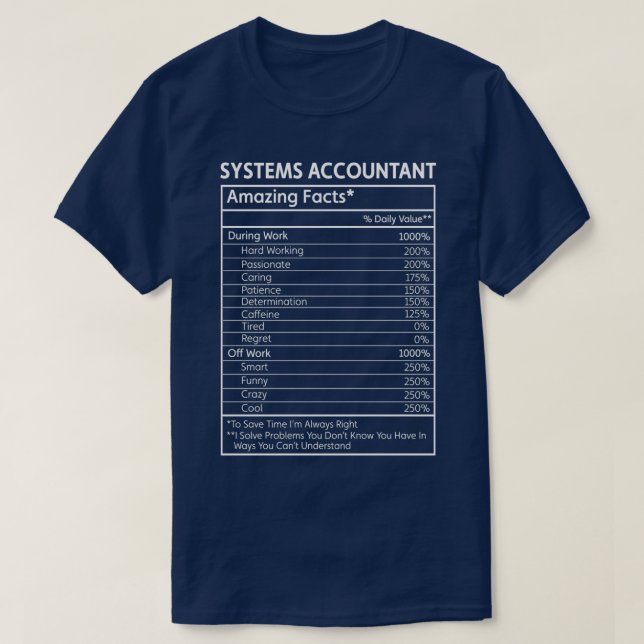 Phantastische Fakten zum Systemrechner T-Shirt (Design vorne)