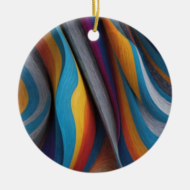 phantastische Farben Keramik Ornament (Vorne)