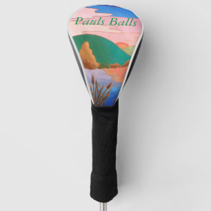 phantastische, farbenfrohe, zeitgenössische abstra golf headcover
