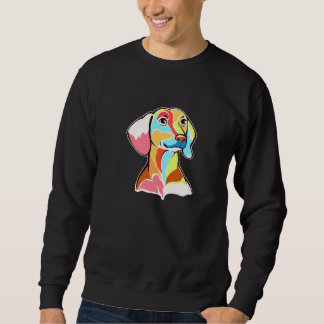 Phantastische farbige Dackel Weiner Dog Dackel Sweatshirt
