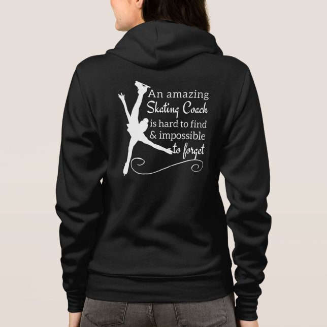 Phantastische Figur-Skaten-Trainingsjacke - Schwar Hoodie (Rückseite)