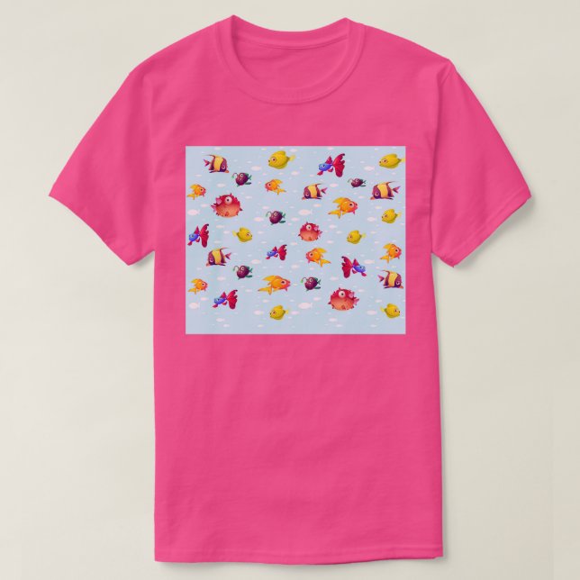 phantastische Fischtapete T-Shirt (Design vorne)