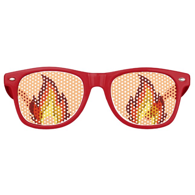 Phantastische Flammen Partybrille (Vorderseite)
