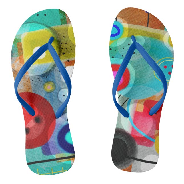 Phantastische FlipFlops Abstrakte Kunst (Fußbett)