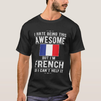 Phantastische französische Flagge Frankreich Franz T-Shirt