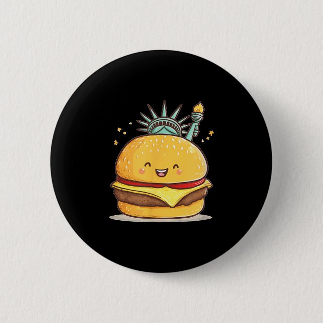 Phantastische Freiheitsstatue Burger-Kostüm für Ju Button (Vorderseite)