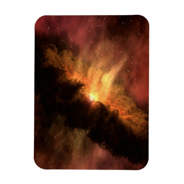 PHANTASTISCHE GALAXIE MIT HELLEN STERNEN MAGNET (Vertikal)