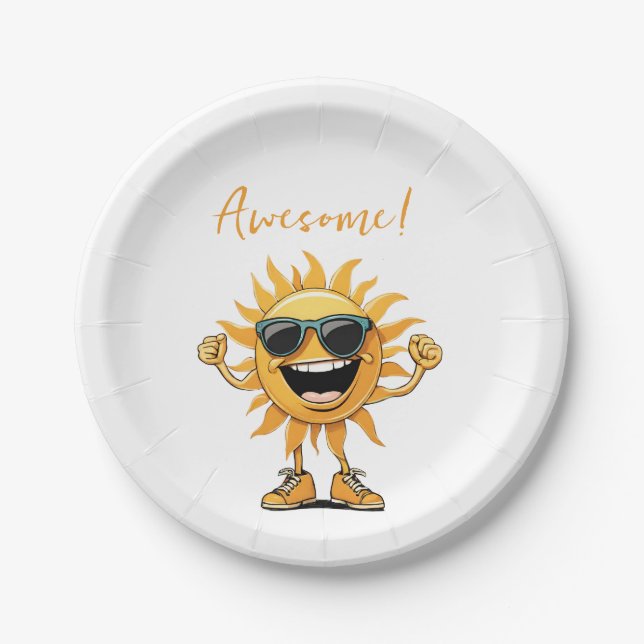 Phantastische Geburtstagsparty Pappteller (Vorderseite)