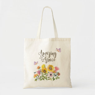 Phantastische Grace Blume und Schmetterlinge Chris Tragetasche
