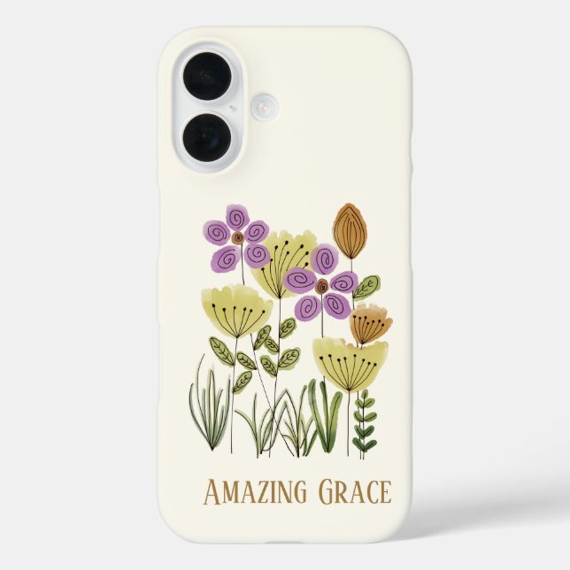 Phantastische Grace-Wildblumen Case-Mate iPhone Hülle (Rückseite)