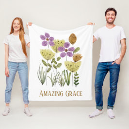 Phantastische Grace-Wildblumen Fleecedecke