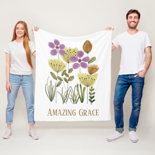 Phantastische Grace-Wildblumen Fleecedecke (Beispiel)