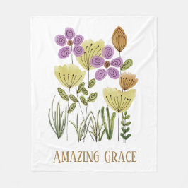 Phantastische Grace-Wildblumen Fleecedecke