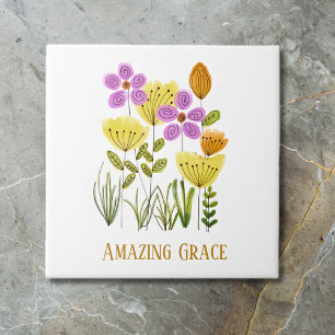 Phantastische Grace-Wildblumen Fliese