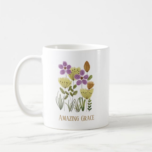 Phantastische Grace-Wildblumen Kaffeetasse (Links)