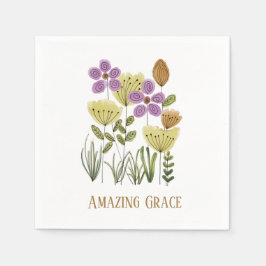Phantastische Grace-Wildblumen Serviette