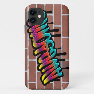 PHANTASTISCHE Graffiti-Kunst an der Ziegelwand Case-Mate iPhone Hülle