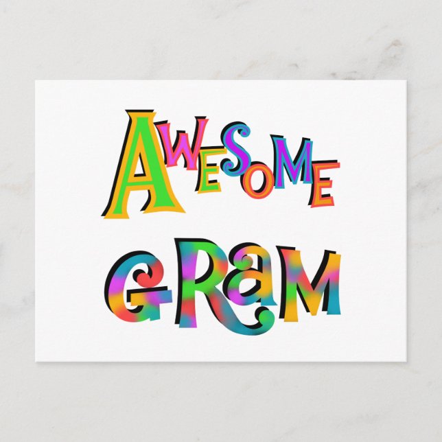 Phantastische Gram-T - Shirt und Geschenke Postkarte (Vorderseite)