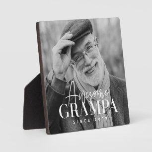 Phantastische Grampa Seit 20XX Einfaches elegantes Fotoplatte