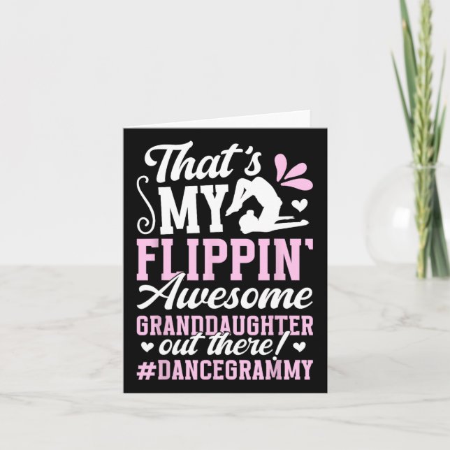 Phantastische Grandtochter Tanz Grammy einer Tänze Karte (Vorderseite)