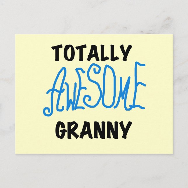 Phantastische Granny Blue Tshirts und Geschenke Postkarte (Vorderseite)