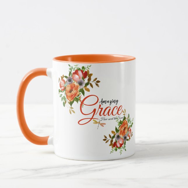 Phantastische graue Wasserfarben Tasse (Links)
