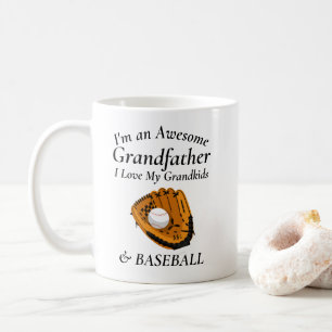 Phantastische Großvater-Lieben Grandkids & Basebal Kaffeetasse