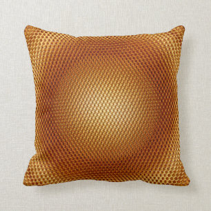 Phantastische Hell- und Dunkelgoldfarben Kissen