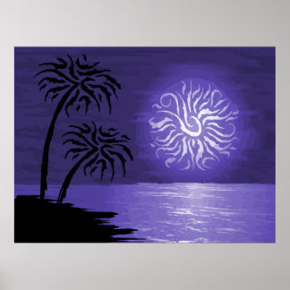 Phantastische Inselnacht Poster