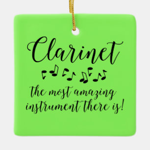 Phantastische Klarinette Keramikornament