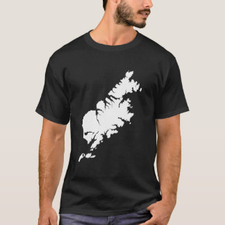 Phantastische Kodiak Insel Karte Alaska Zuhause St T-Shirt